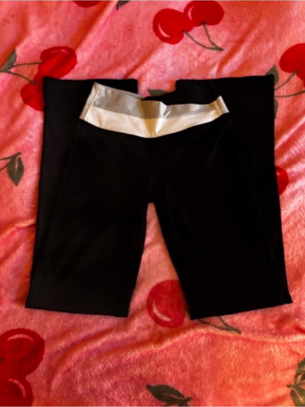 Vintage Lululemon - Astro Groove High-Rise Flared Fold-Over Waist Leggings